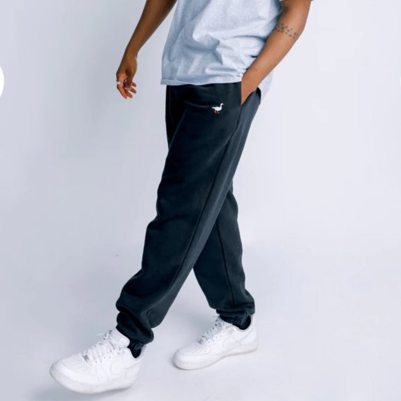 Unisex Goose Classic Fit Black Sweatpants - Picture 9 of 9